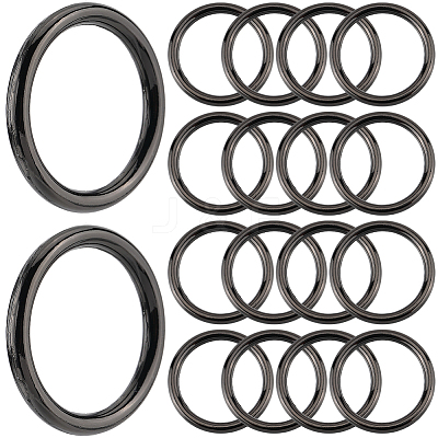 20Pcs Zinc Alloy Closed Jump Rings FIND-SP0002-78-1