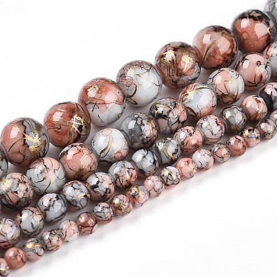 Baking Paint Glass Beads X1-DGLA-N003-10mm-B05-1