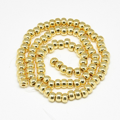 Electroplate Non-magnetic Synthetic Hematite Beads Strands X-G-Q465-38G-1