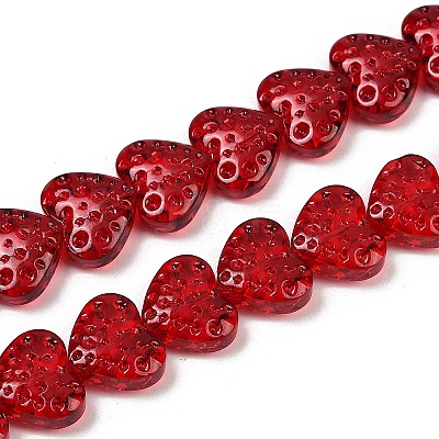 Transparent Glass Beads Strands GLAA-H038-01F-1