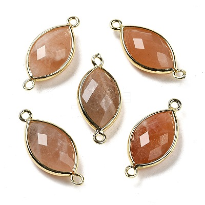 Natural Mixed Stone Faceted Connector Charms G-K347-03G-B-1