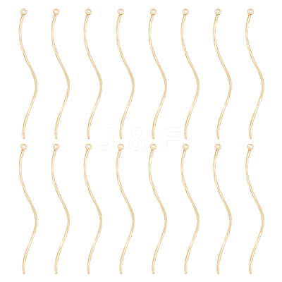16Pcs Brass Pendants KK-BC0011-62G-1