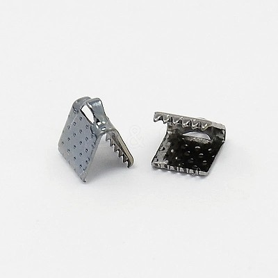 Iron Ribbon Crimp Ends E004Y-B-01-1