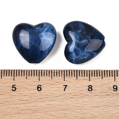 Two-tone Opaque Acrylic Beads X-AC-CBA8E7E-01H-1