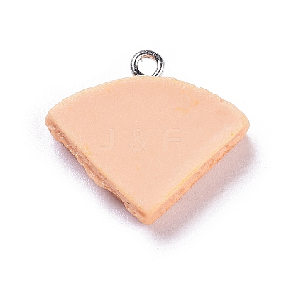 Bread Theme Resin Pendants RESI-K009-13P-1