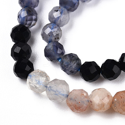 Natural Mixed Gemstone Beads Strands G-D080-A01-02-38-1