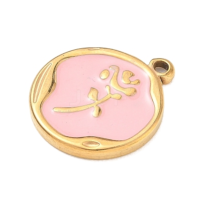 304 Stainless Steel Enamel Pendants SA-CBA8A4A-04A-G-1