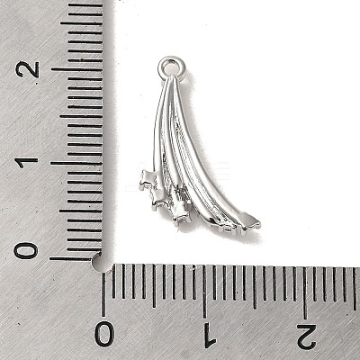 Brass Micro Pave Cubic Zirconia Pendants KK-D091-02P-1