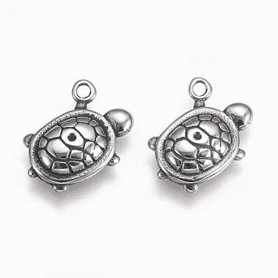304 Stainless Steel Pendants STAS-O101-38AS-1