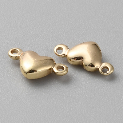 Brass Connector Charms KK-WH0066-01G-1