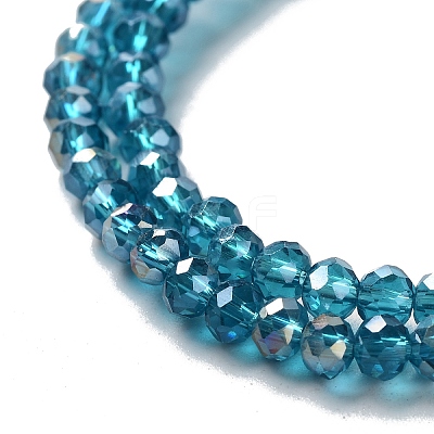 Electroplate Glass Beads Strands X-EGLA-R048-3mm-17-1