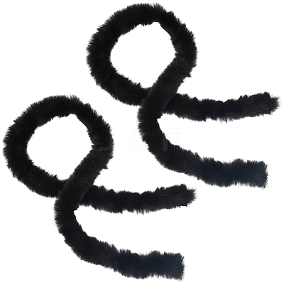 2Pcs Faux Fur Chenille Stick Fabric Roll for Christmas Tree Decor or Wreath Bows Craft FIND-CY0001-48B-1