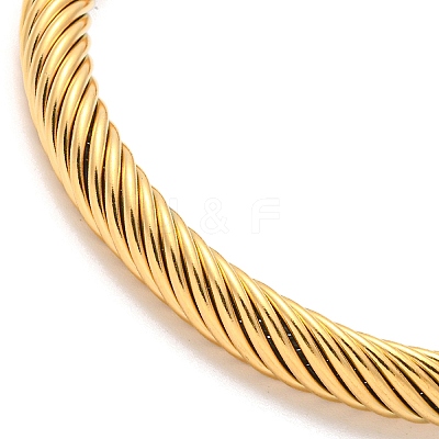 304 Stainless Steel Torque Cuff Bangles BJEW-D437-A15G-1