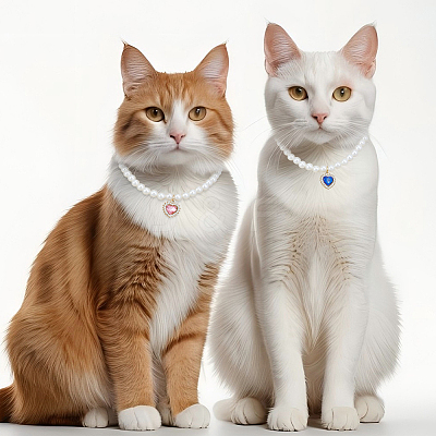 4 Styles Alloy Pet Collar AJEW-DR0001-73-1