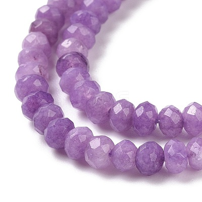 Dyed Natural Malaysia Jade Rondelle Beads Strands G-E316-2x4mm-39-1