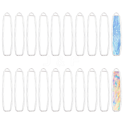 20Pcs Alloy Open Back Bezel Big Pendants FIND-CA0008-87S-1
