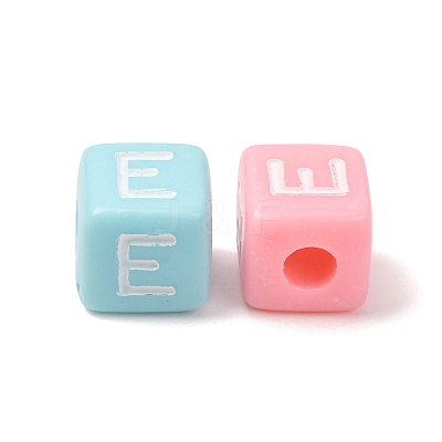 Opaque Acrylic European Beads AC-CBA7A73-01E-1