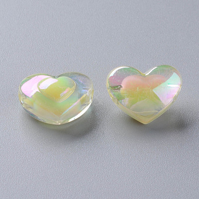 Transparent Acrylic Beads TACR-S152-08B-07-1