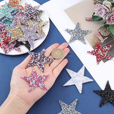 28Pcs 14 Style Plastic Clothing Patches FIND-NB0002-01-1