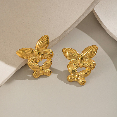 304 Stainless Steel Stud Earrings for Women MA8186-1-1