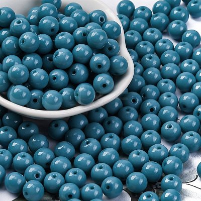 Opaque Colours Glass Seed Beads SEED-Z004-P8MM-07-1
