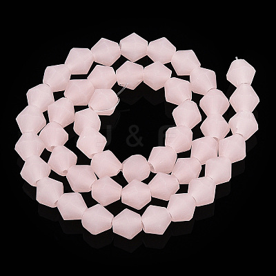 Imitation Jade Frosted Glass Bead Strands LS-EGLA-A039-J6mm-MD07-1