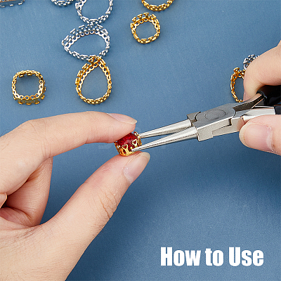 48Pcs 24 Style Brass Sew on Prong Settings KK-FH0006-93-1