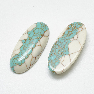 Synthetic Turquoise Cabochons TURQ-S290-38-1