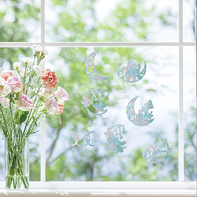 Waterproof PVC Colored Laser Stained Window Film Adhesive Stickers DIY-WH0256-020-1