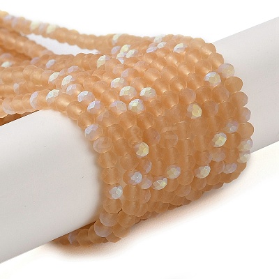 Imitation Jade Glass Beads Strands EGLA-A034-T2mm-MB23-1