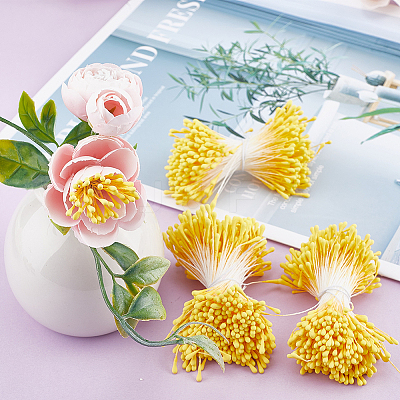 Gypsum Artificial Flower Heart Core DIY-WH0430-163A-1