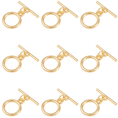 15 Sets Brass Toggle Clasps KK-BBC0021-12-1