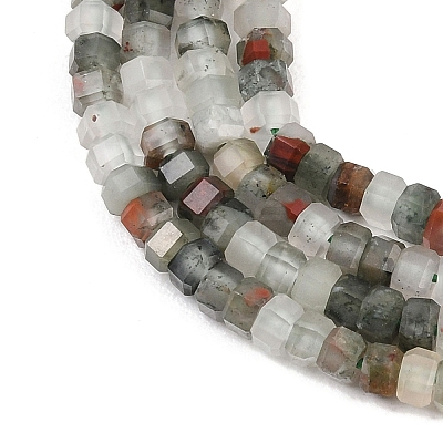 Natural African Bloodstone Beads Strands G-G345-C09-2x4mm-1