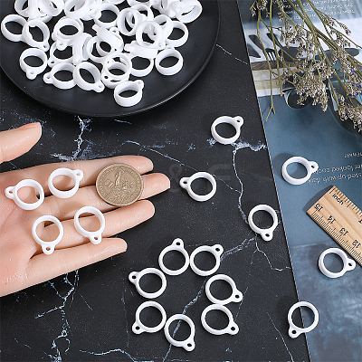 60Pcs Silicone Pendant SIL-GF0001-40B-1