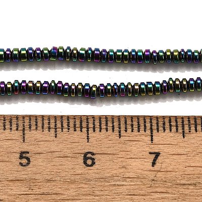 Electroplated Synthetic Non-magnetic Hematite Beads Strands G-L613-G01-01A-1