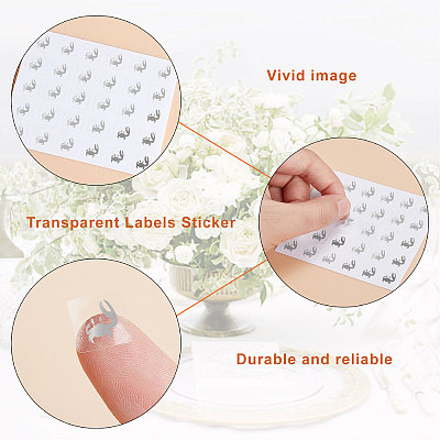 40 Sheets 4 Patterns PVC Waterproof Self-Adhesive Sticker Sets STIC-OC0001-11C-1