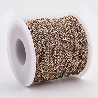 304 Stainless Steel Cable Chains CHS-R002-0.5mm-RG-1