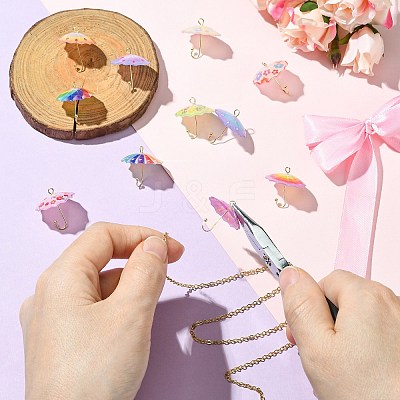 12Pcs 12 Style Acrylic Pendants KK-CJ0003-34-1