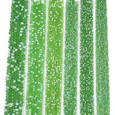 Transparent Glass Beads Strands EGLA-A044-T6mm-MB11-1