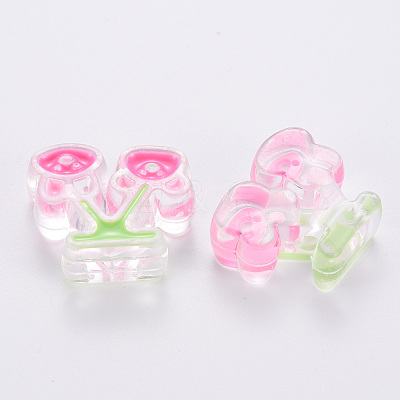 Transparent Acrylic Beads MACR-S374-04A-01-1