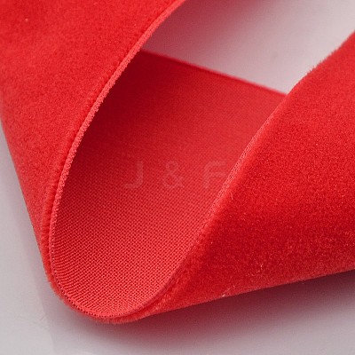 Polyester Velvet Ribbon for Gift Packing and Festival Decoration SRIB-M001-7mm-235-1