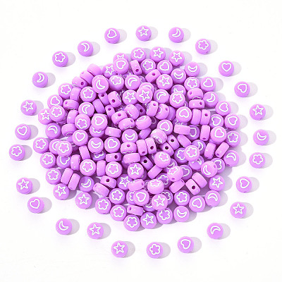 Opaque Acrylic Beads MACR-YW0001-18B-1