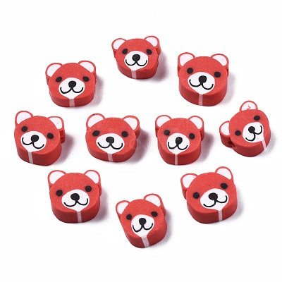 Handmade Polymer Clay Beads CLAY-S096-004E-1