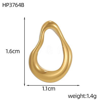 304 Stainless Steel Pendants STAS-OY012-88G-1