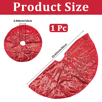 Polyester Christmas Tree Skirt DIY-WH20032-86B-1
