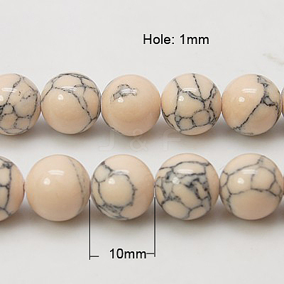 Synthetic Turquoise Beads Strands TURQ-H038-10mm-XXS06-1