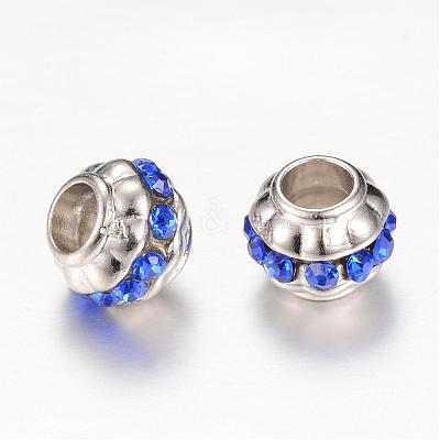 Rhinestone European Beads RB-R047-M-1