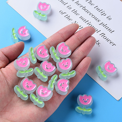 Transparent Acrylic Beads X-MACR-S374-03B-05-1