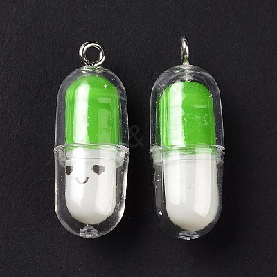 Translucent Plastic Pendants X-KY-L006-29D-1