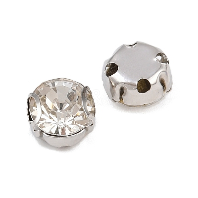 Flat Round Sew on Rhinestone Montee Beads STAS-B107-01D-01P-1
